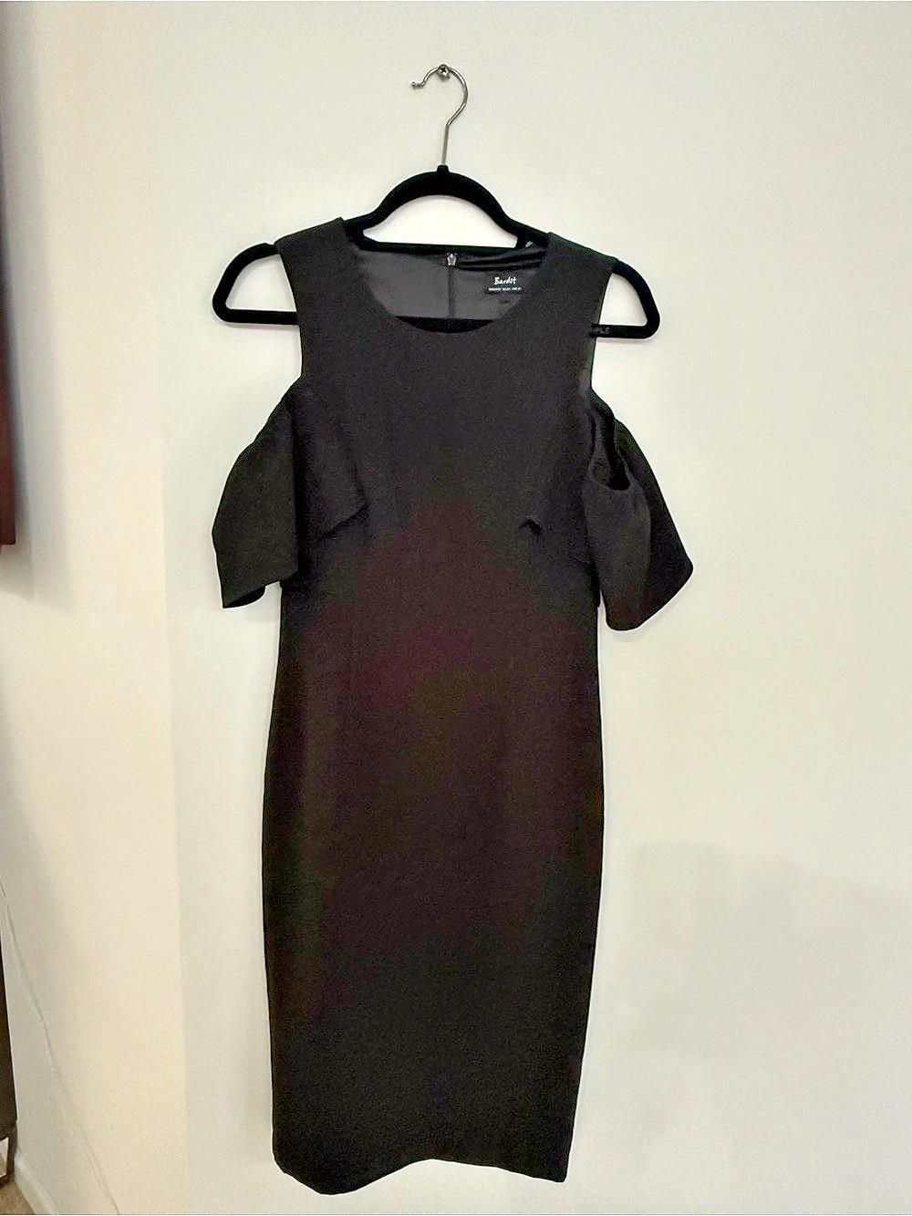 Bandit Cold Shoulder Maxi Dress Black Medium (8) NWT